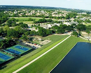 Drone overview of Stonebridge Ranch Community