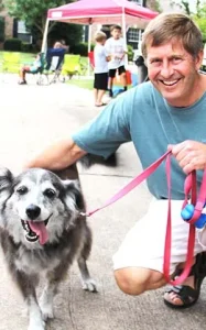 SRCA resident and his dog