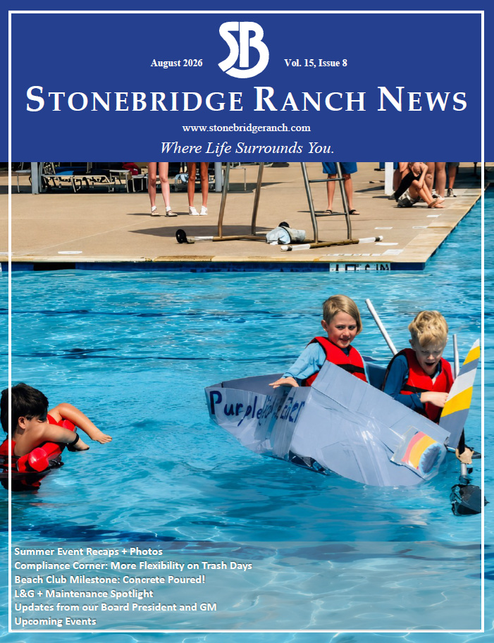 Stonebridge Ranch News Magazine - August 2026 Cover