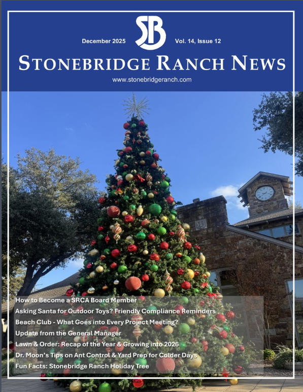 Stonebridge Ranch News Magazine Cover - December 2025