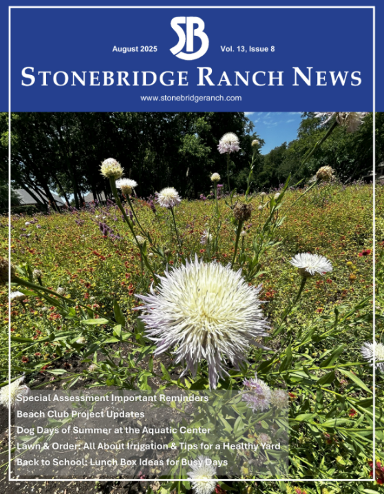 Stonebridge Ranch News Magazine Cover - Aug 2025
